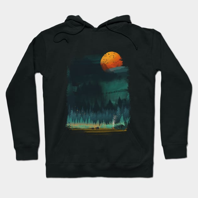 Wilderness Camp Hoodie by DANDINGEROZZ